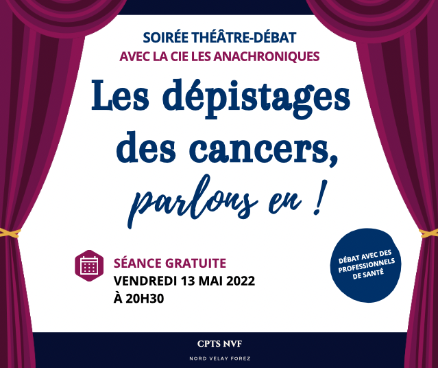🎭 LE THÉÂTRE-DÉBAT SE TRANSFORME EN CINÉ-DÉBAT : LE DÉPISTAGES DES CANCERS PARLONS-EN !