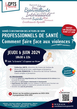 [PROFESSIONNELS DE SANTÉ : COMMENT FAIRE FACE AUX VIOLENCES ?]