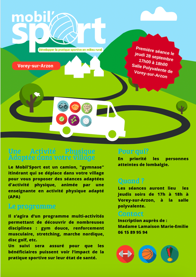 [LOMBALGIE : MOBIL'SPORT À VOREY-SUR-ARZON 💪🏻]