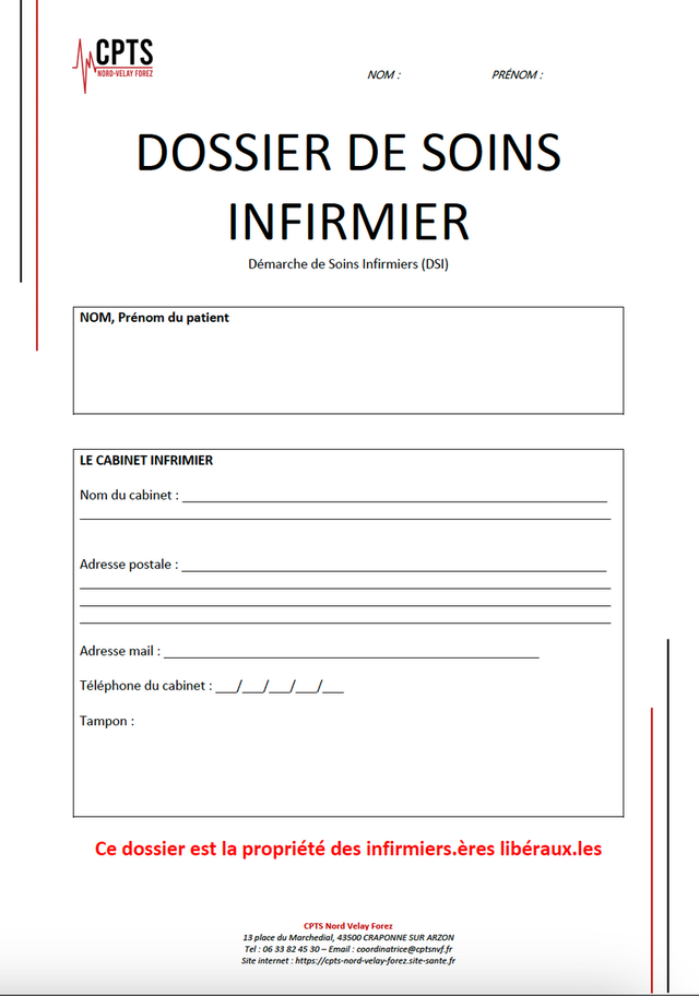 [DOSSIER DE SOINS INFIRMIER 💉👩🏻‍⚕️]