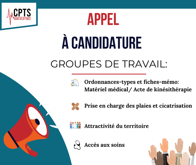 [APPEL À CANDIDATURE- GROUPES DE TRAVAIL&nbsp;✍🏻]