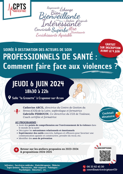 [PROFESSIONNELS DE SANTÉ : COMMENT FAIRE FACE AUX VIOLENCES ?]