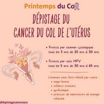 [ JUIN VERT : DÉPISTAGE DU CANCER DU COL DE L'UTÉRUS 🎗️]