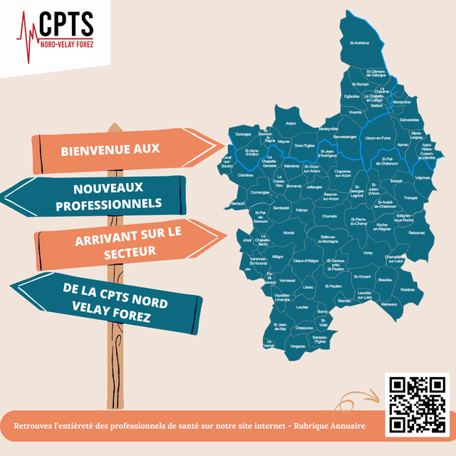 [NOUVEAUX PROFESSIONNELS DE SANTÉ ARRIVANT SUR LE SECTEUR DE LA CPTS NVF&nbsp;🥗🧑🏼‍⚕️✋🏻]
