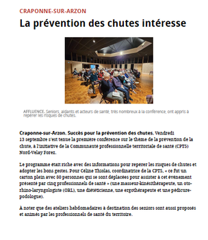 [ON PARLE DE NOUS : CONFÉRENCE PRÉVENTION DE LA CHUTE 🧓🏻👴🏻]
