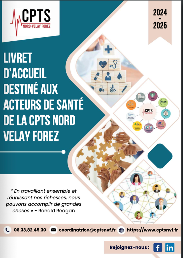 [LIVRET D’ACCUEIL DESTINÉ AUX ACTEURS DE SANTÉ DE LA CPTS NORD VELAY FOREZ&nbsp;📖]