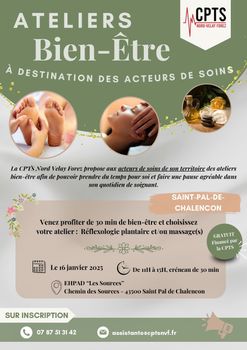 [ATELIERS BIEN-ÊTRE À DESTINATION DES SOIGNANTS 💆🏻‍♀️🦶🏻]