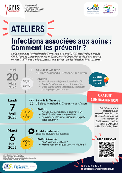 [ATELIER FORMATION : INFECTIONS ASSOCIÉES AUX SOINS : COMMENT LES PRÉVENIR ? 🦠]