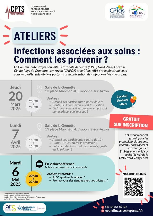 [ATELIER-FORMATION SUR LES&nbsp;INFECTIONS ASSOCIÉES AUX SOINS&nbsp;: AES/GESTION DES DÉCHETS]