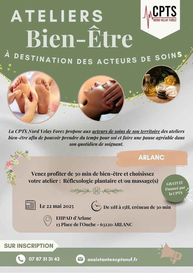 [ATELIERS BIEN-ÊTRE À DESTINATION DES SOIGNANTS&nbsp;💆🏻‍♀️]