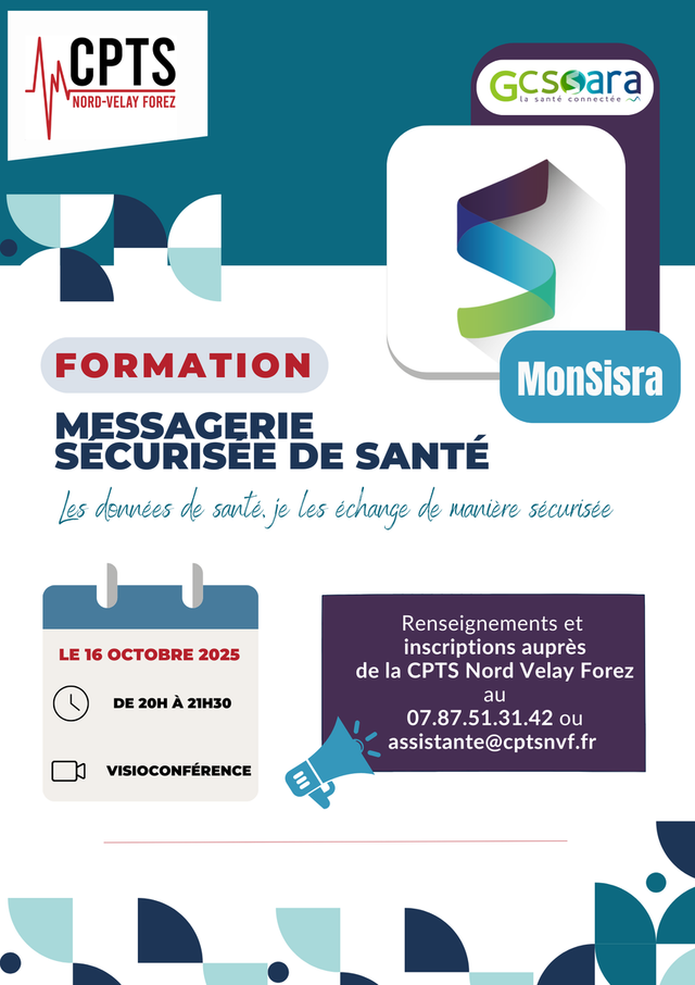 [SAVE THE DATE: FORMATION MONSISRA 📧]