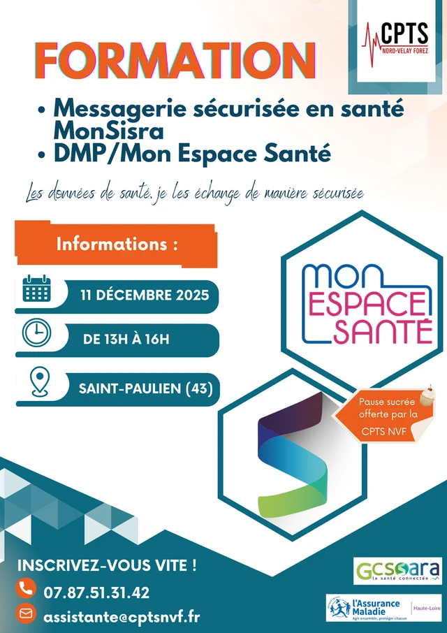 [FORMATION NUMÉRIQUE EN SANTÉ&nbsp;: MONSISRA ET MON ESPACE SANTÉ/DMP 💻 📧]