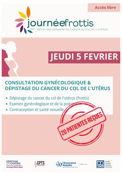 [🎀&nbsp;Succès de la Journée Frottis à Craponne-sur-Arzon – Jeudi 5 février]