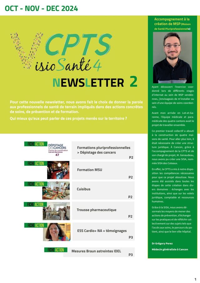 Newsletter Oct, Nov, Déc 2024