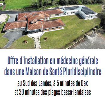 Annonce Médecin généraliste à Tercis les Bains - Statut libéral ou salariat