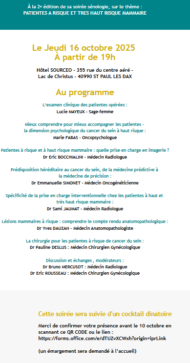 Soirée Sénologie