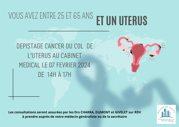 Dépistage cancer du col de l'utérus