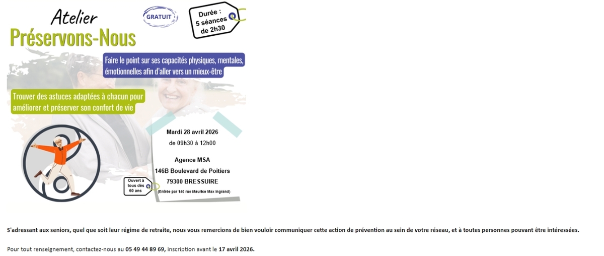 ATELIER PRESERVONS - NOUS