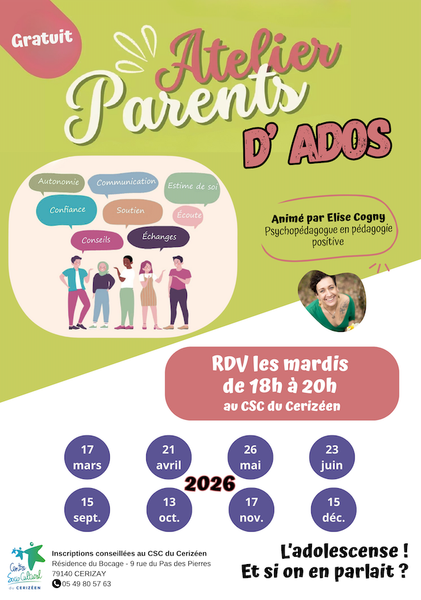 ATELIER PARENTS D'ADOS 