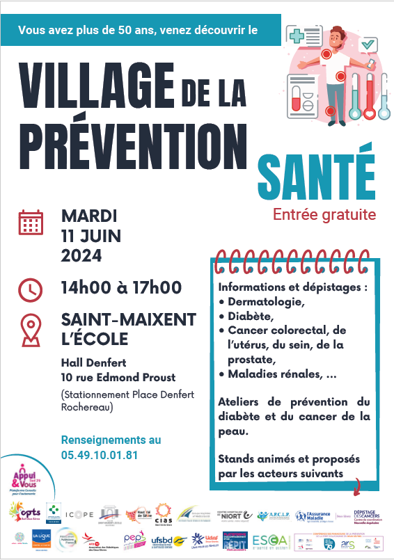 Village prévention santé de SAINT MAIXENT L'ECOLE