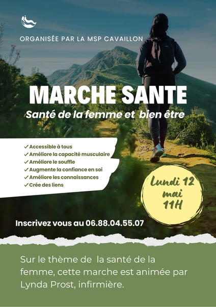 MARCHE SANTE: SANTE DE LA FEMME ET BIEN ETRE: Lundi 12 mai 11h