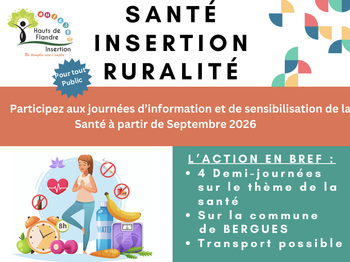 Journées Santé Insertion à Bergues en septembre