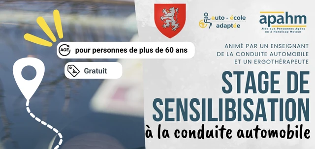 L’APAHM organise un stage de sensibilisation à la conduite automobile, les 28 et 29 octobre 2026 à Broxeele.