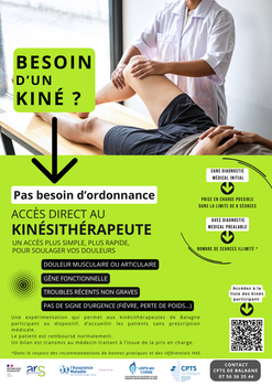 L’accès direct au kinésithérapeute en Balagne