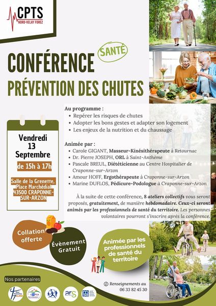 [CONFÉRENCE : PRÉVENTION DES CHUTES 👴🏻👵🏻]