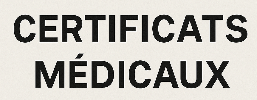 logo Présentation sur les certificats médicaux