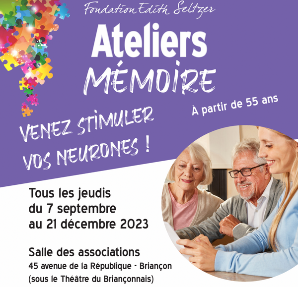 Ateliers Mémoire pour les + de 55 ans proposés par la Fondation Édith Seltzer à Briançon