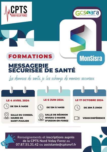 [SAVE THE DATE : FORMATION MONSISRA ℹ📧]