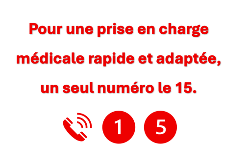 Les contacts en cas d'urgence médicale